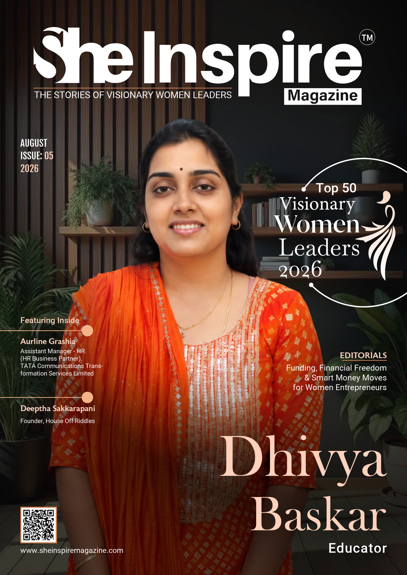 Dhivya Baskar — Cover Feature | Visionary Women Leaders Shaping 2026
